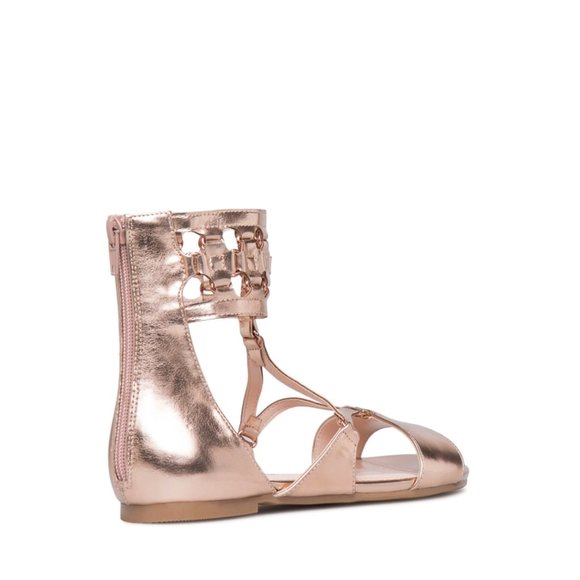 π Shoedazzle Gold Gladiator Sandals - Picture 8 of 9